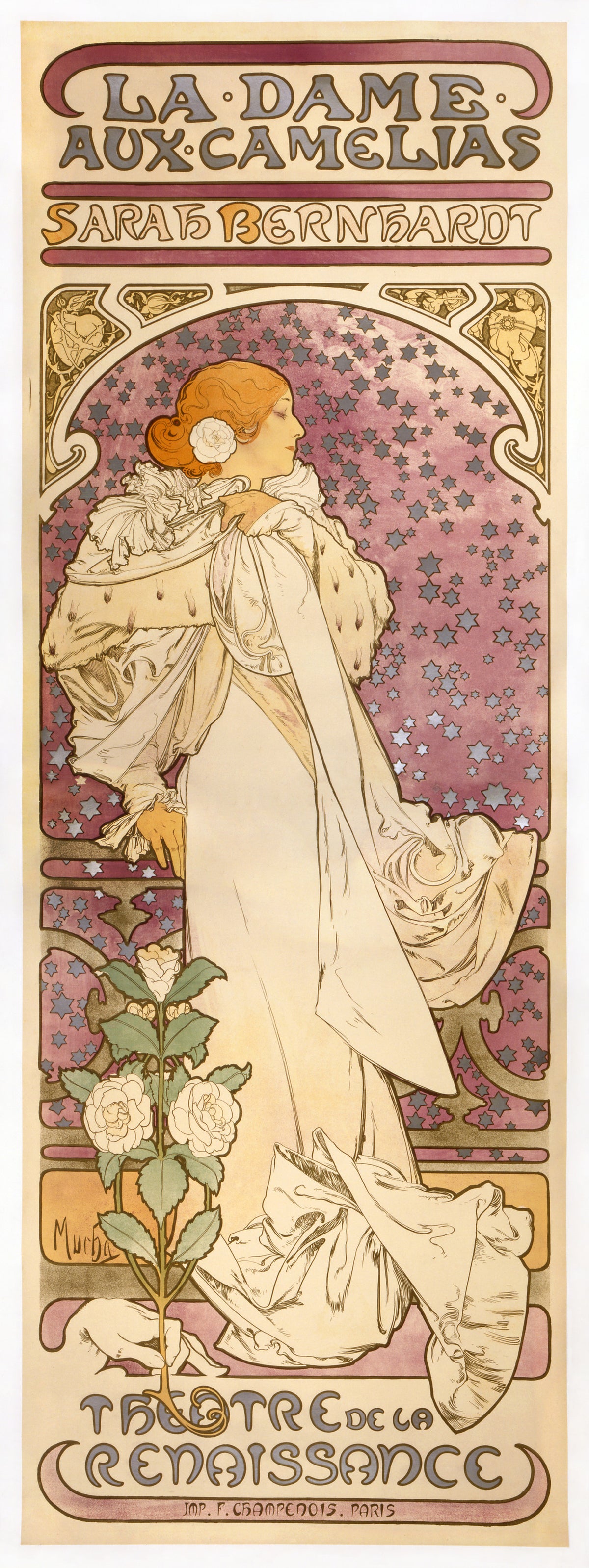 Alphonse Mucha — La Dame aux Camélias | Vintage Poster Print