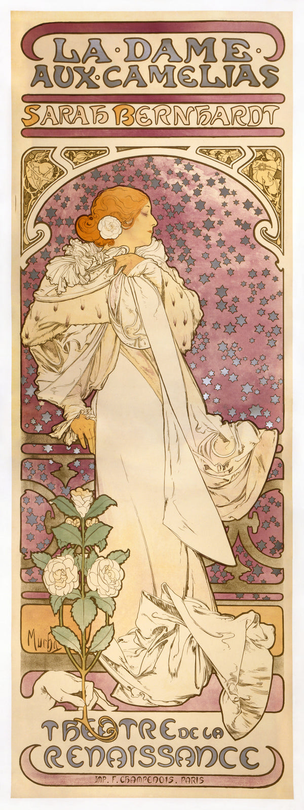 Alphonse Mucha — La Dame aux Camélias | Vintage Poster Print