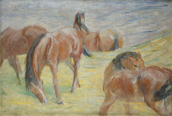 Franz Marc — Grazing Horses I | Expressionist Fine Art Print