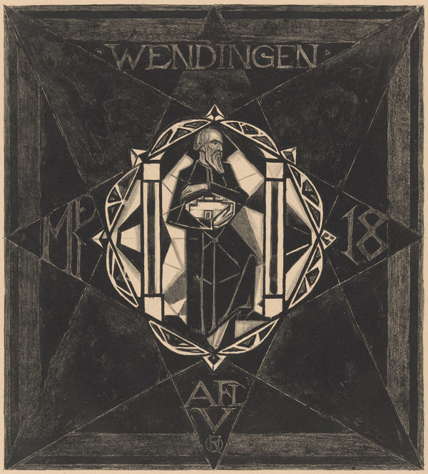 Richard Roland Holst — Cover Design for Wendingen | Art Nouveau Print