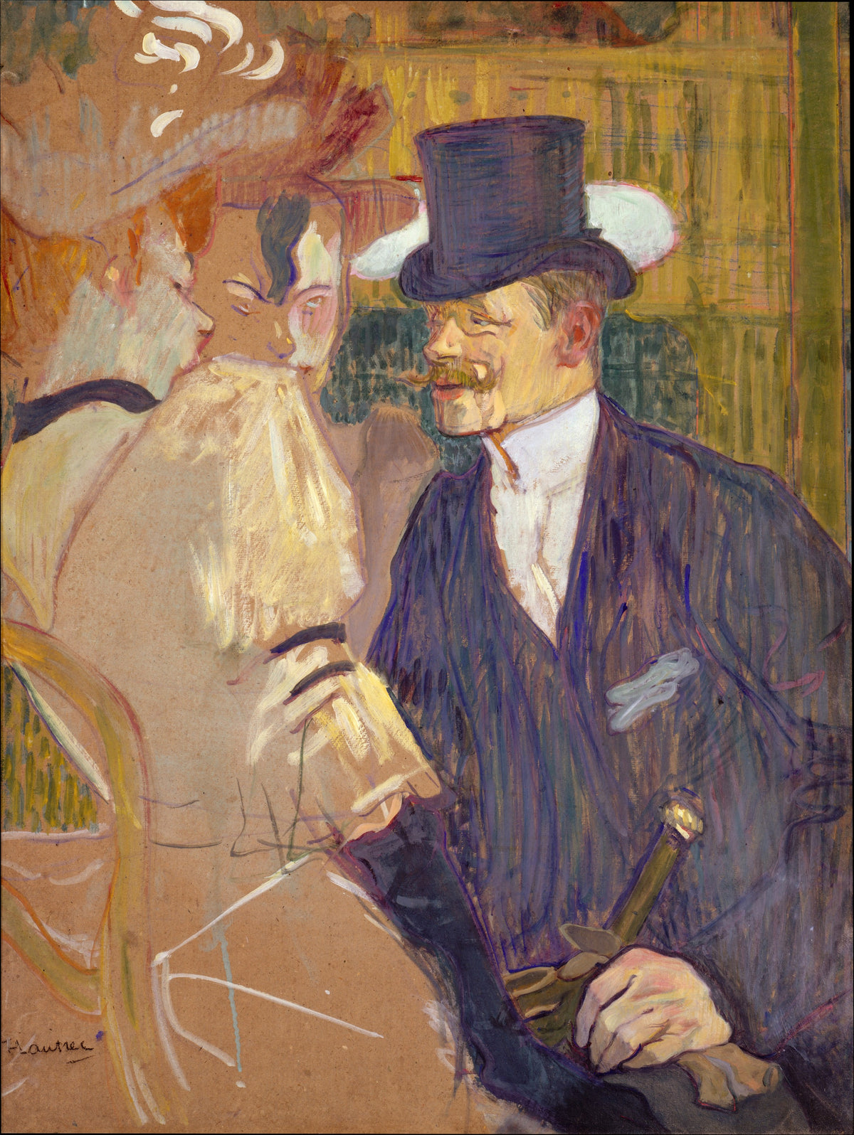 Henri de Toulouse-Lautrec — The Englishman at the Moulin Rouge | Fine Art Print