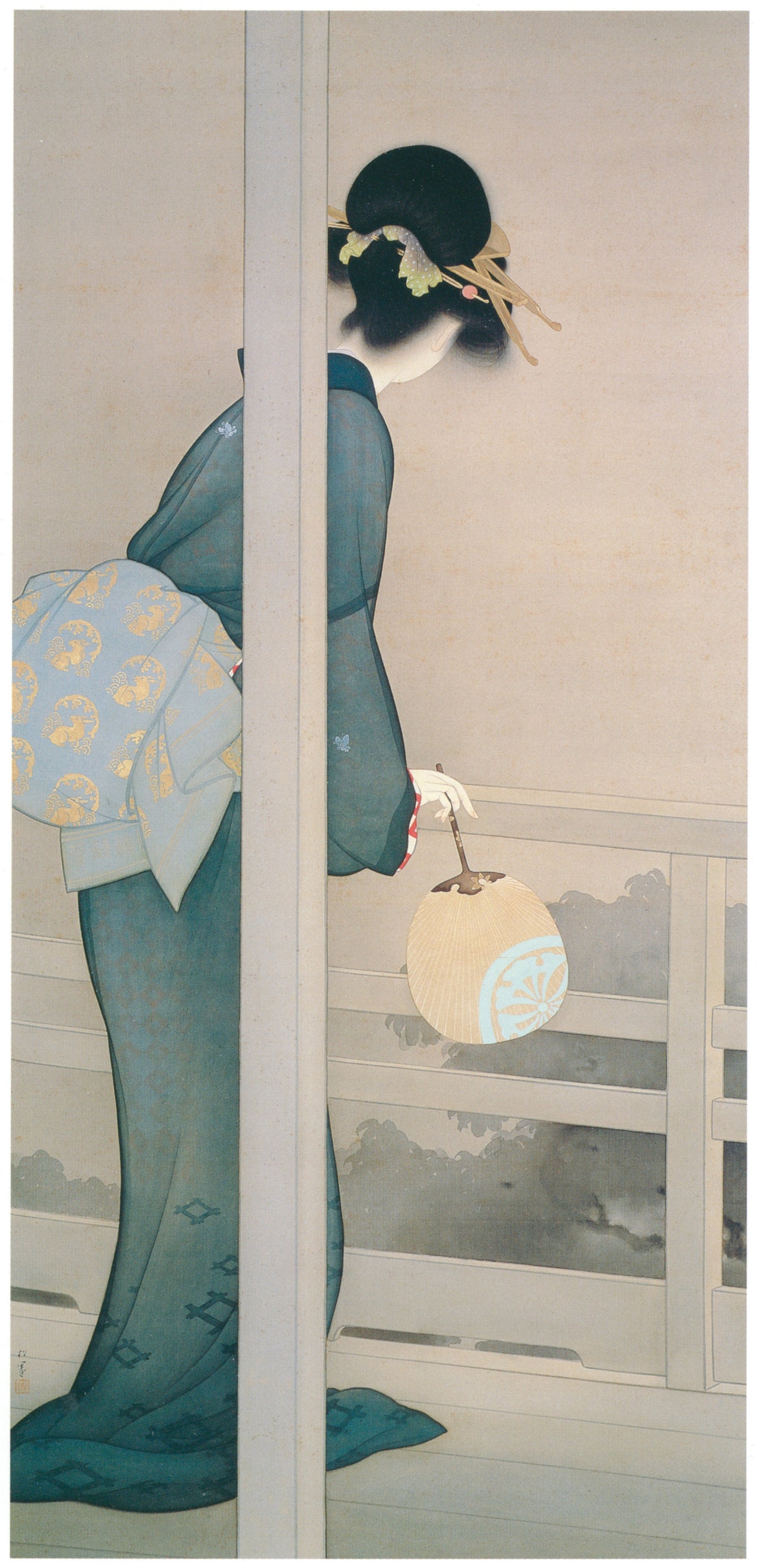 Uemura Shōen — Waiting for the Moon (Taigetsu) | Fine Art Print