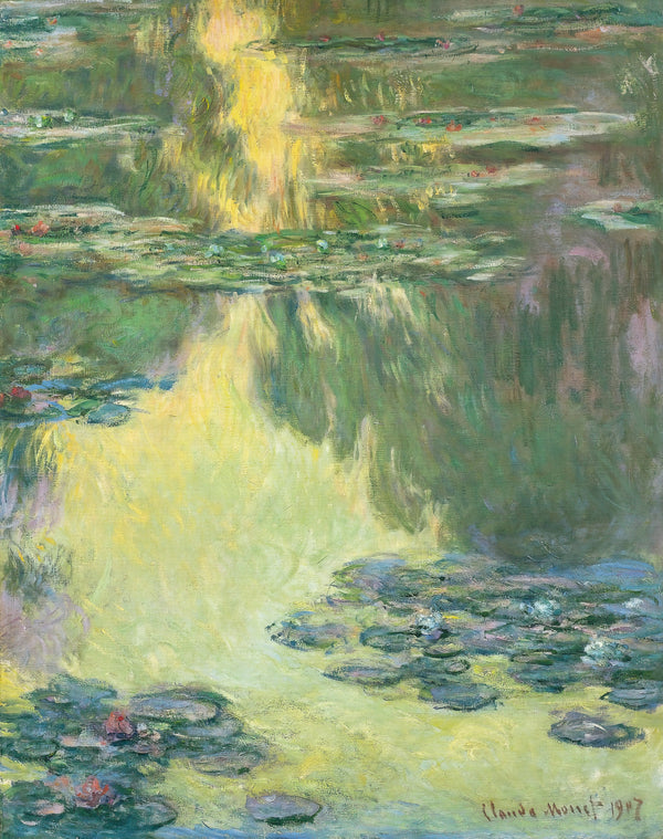 Claude Monet — Water Lilies (Golden Reflection) | Fine Art Print