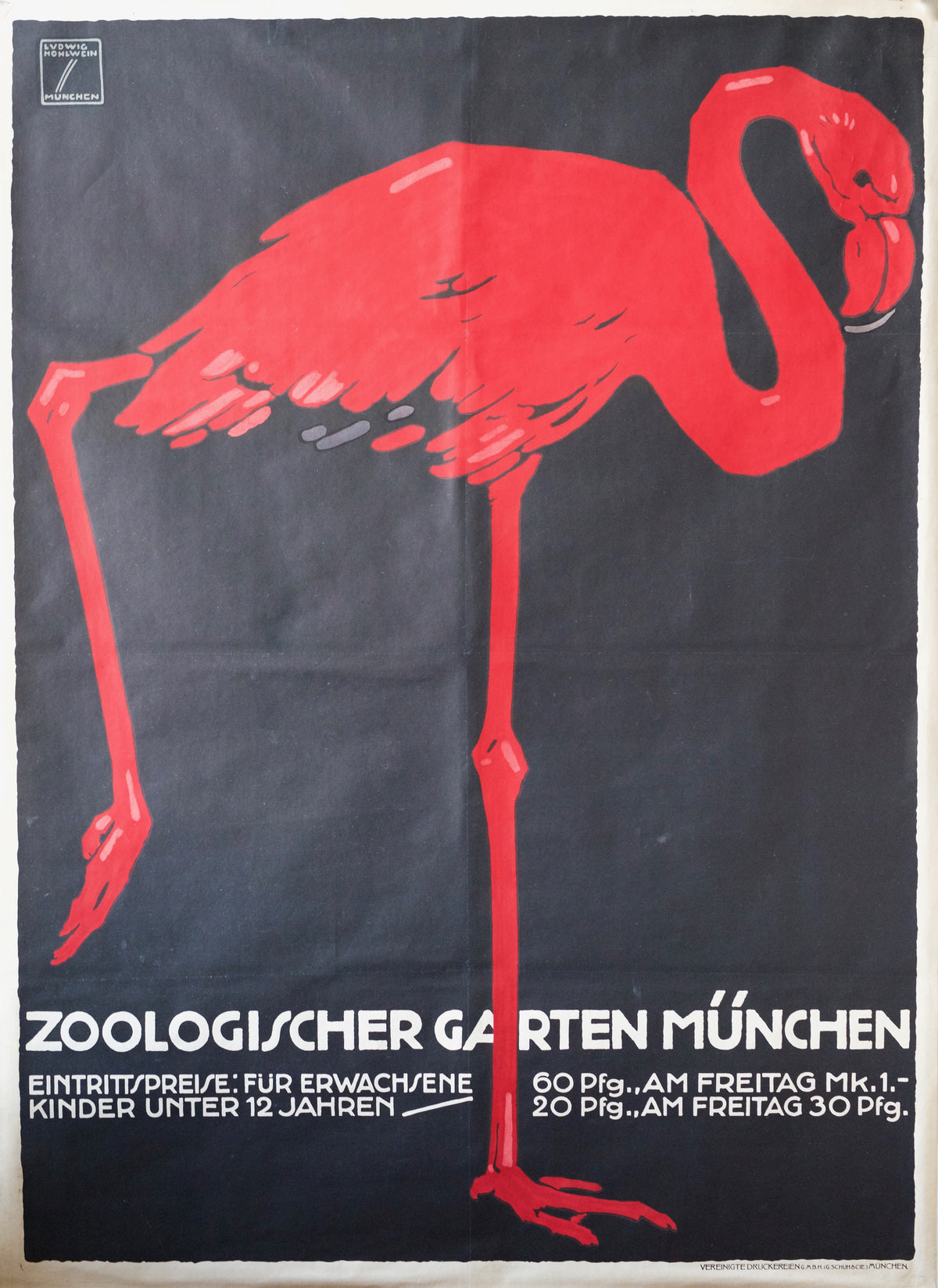 Ludwig Hohlwein — Zoologischer Garten München | Vintage Poster Print