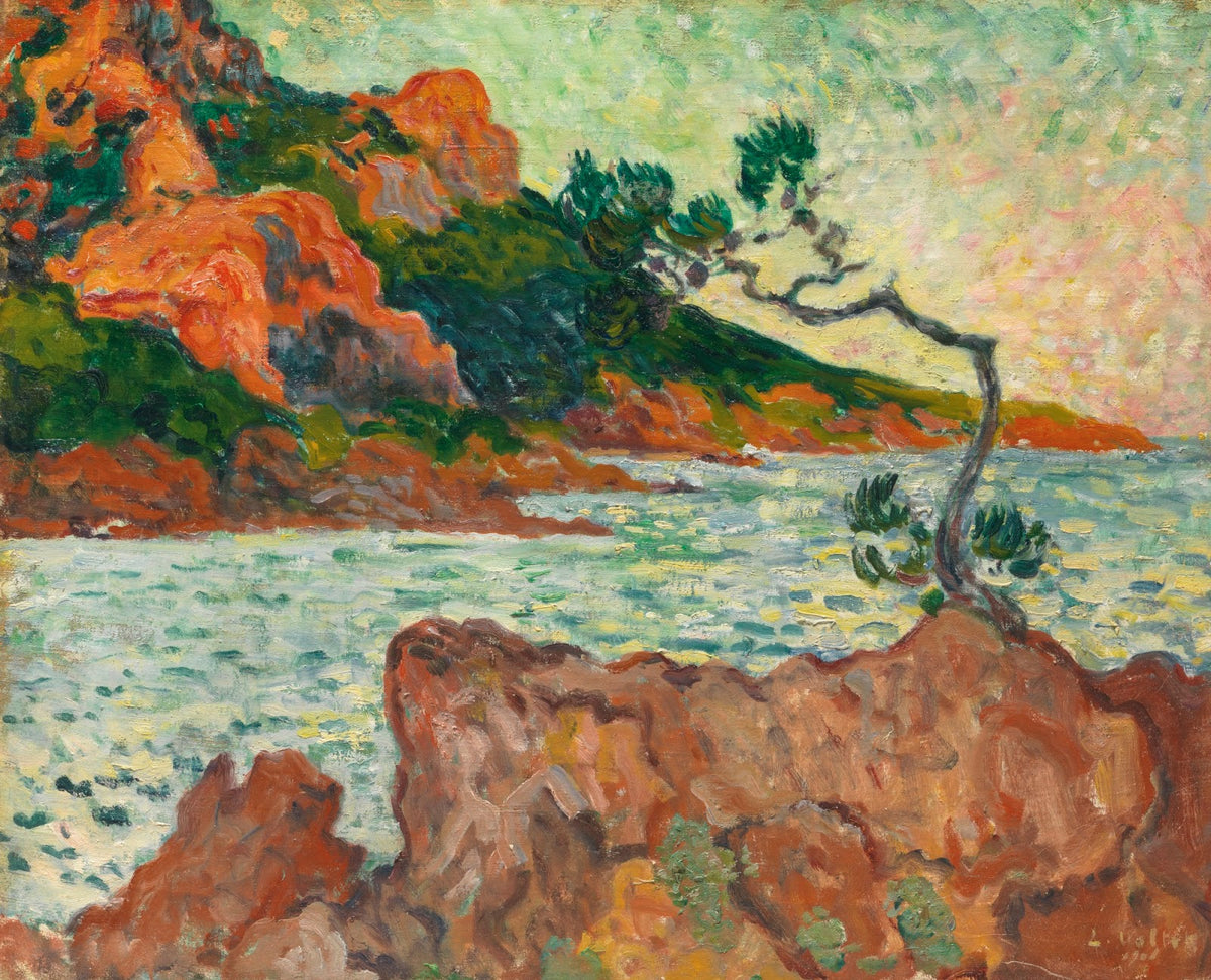 Louis Valtat — The Red Cape, Agay | Fauvist Fine Art Print