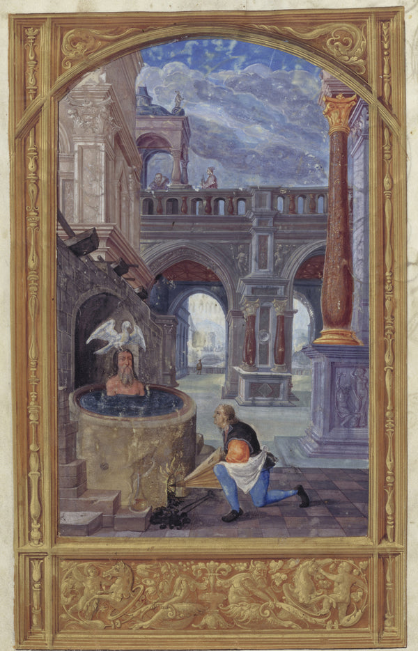 Splendor Solis — The Cooking | Illuminated Manuscript Print