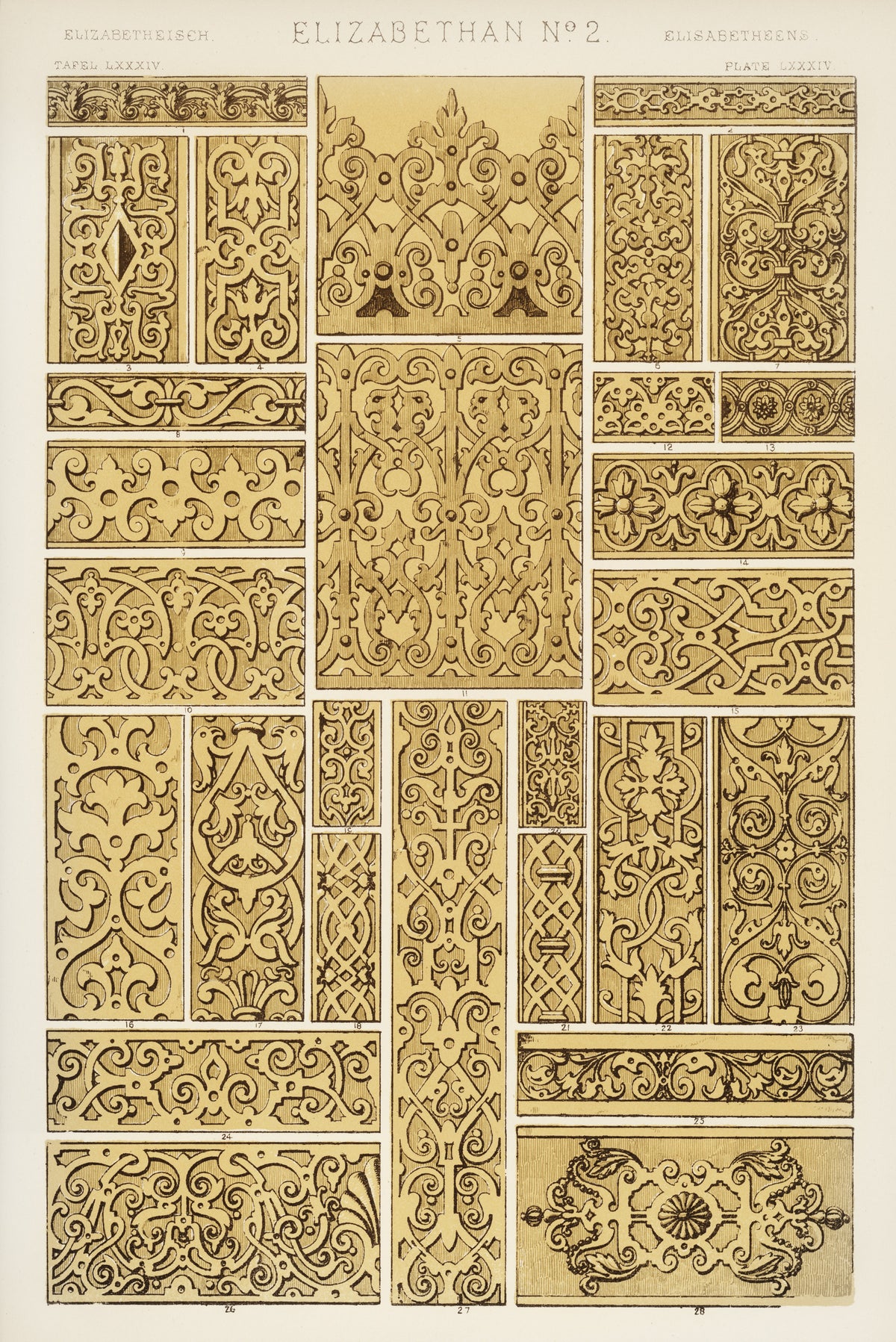 Owen Jones — Elizabethan No. 2 | Grammar of Ornament Design Print