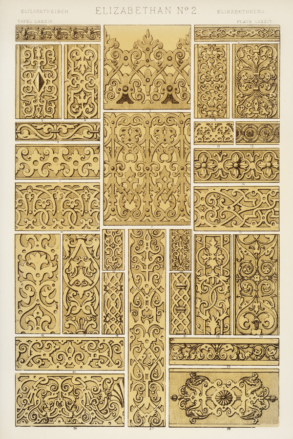 Owen Jones — Elizabethan No. 2 | Grammar of Ornament Design Print