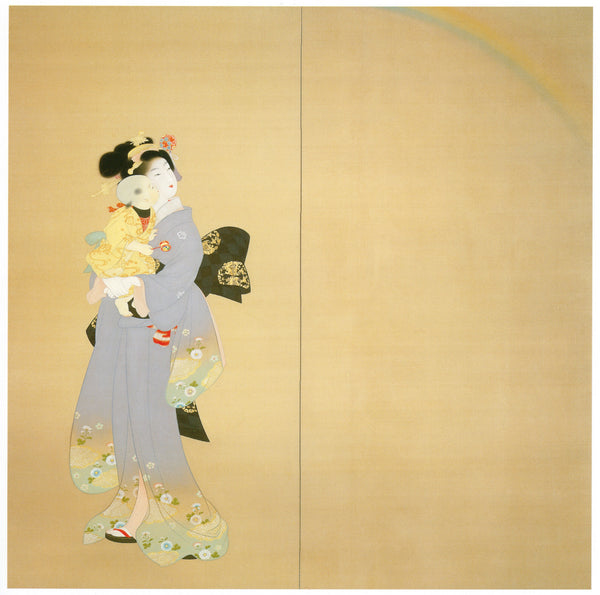 Uemura Shōen — Watching the Rainbow (right panel) | Fine Art Print