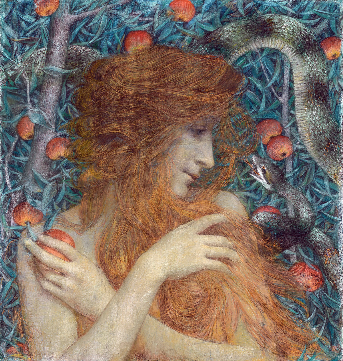 Lucien Lévy-Dhurmer — Eve | Symbolist Art Print