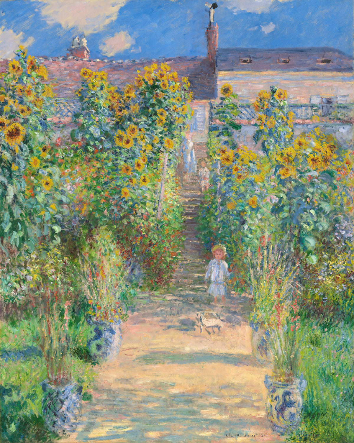 Claude Monet — The Artist's Garden at Vetheuil | Fine Art Print