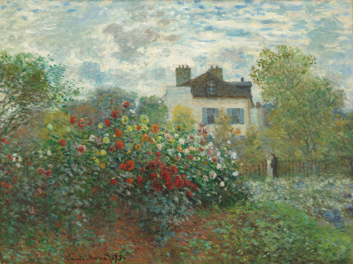 Claude Monet — The Artist's Garden in Argenteuil (Dahlias) | Fine Art Print