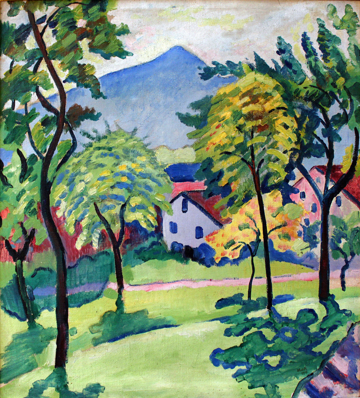 August Macke — Tegernsee Landscape | Expressionist Fine Art Print