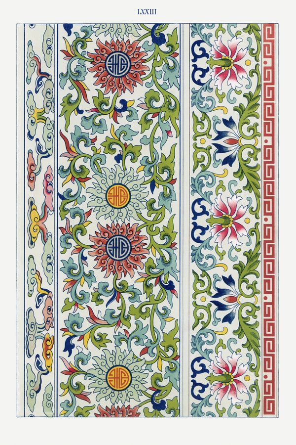 Owen Jones — Examples of Chinese Ornament, Plate 73 | Ornament Plate Print