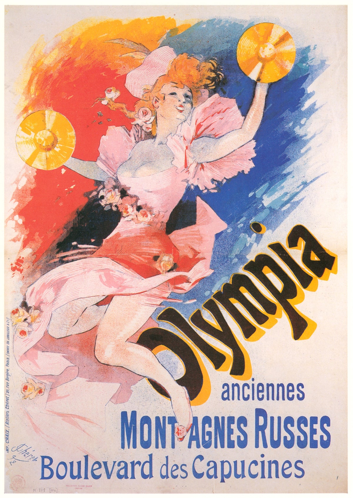 Jules Chéret — Olympia, anciennes Montagnes Russes | Vintage Poster Print