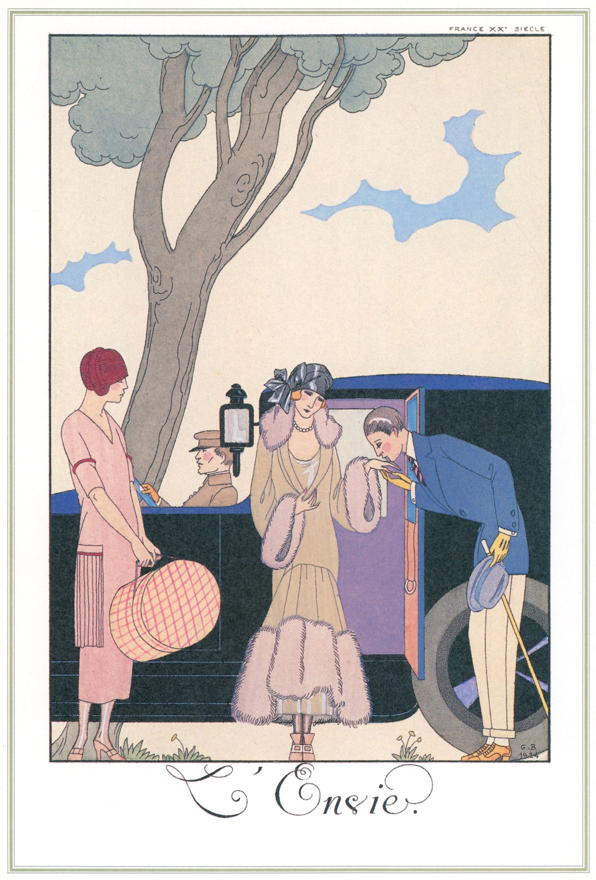 George Barbier — L'Envie [Envy] | Art Deco Fashion Print