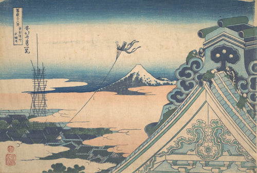 Katsushika Hokusai — Thirty-six Views of Mount Fuji: Honganji at Asakusa in Edo | Japanese Woodblock Print (Ukiyo-e)