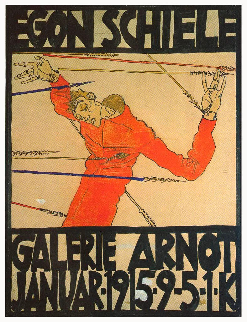 Egon Schiele — Galerie Arnot Poster | Vintage Poster Print