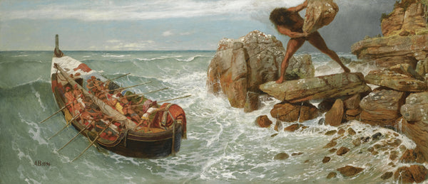 Arnold Böcklin — Odysseus and Polyphemus | Symbolist Art Print