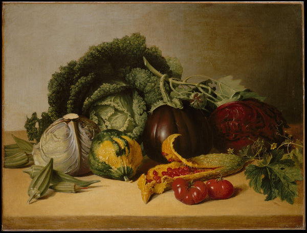 James Peale — Still Life: Balsam Apple and Vegetables | Fine Art Print
