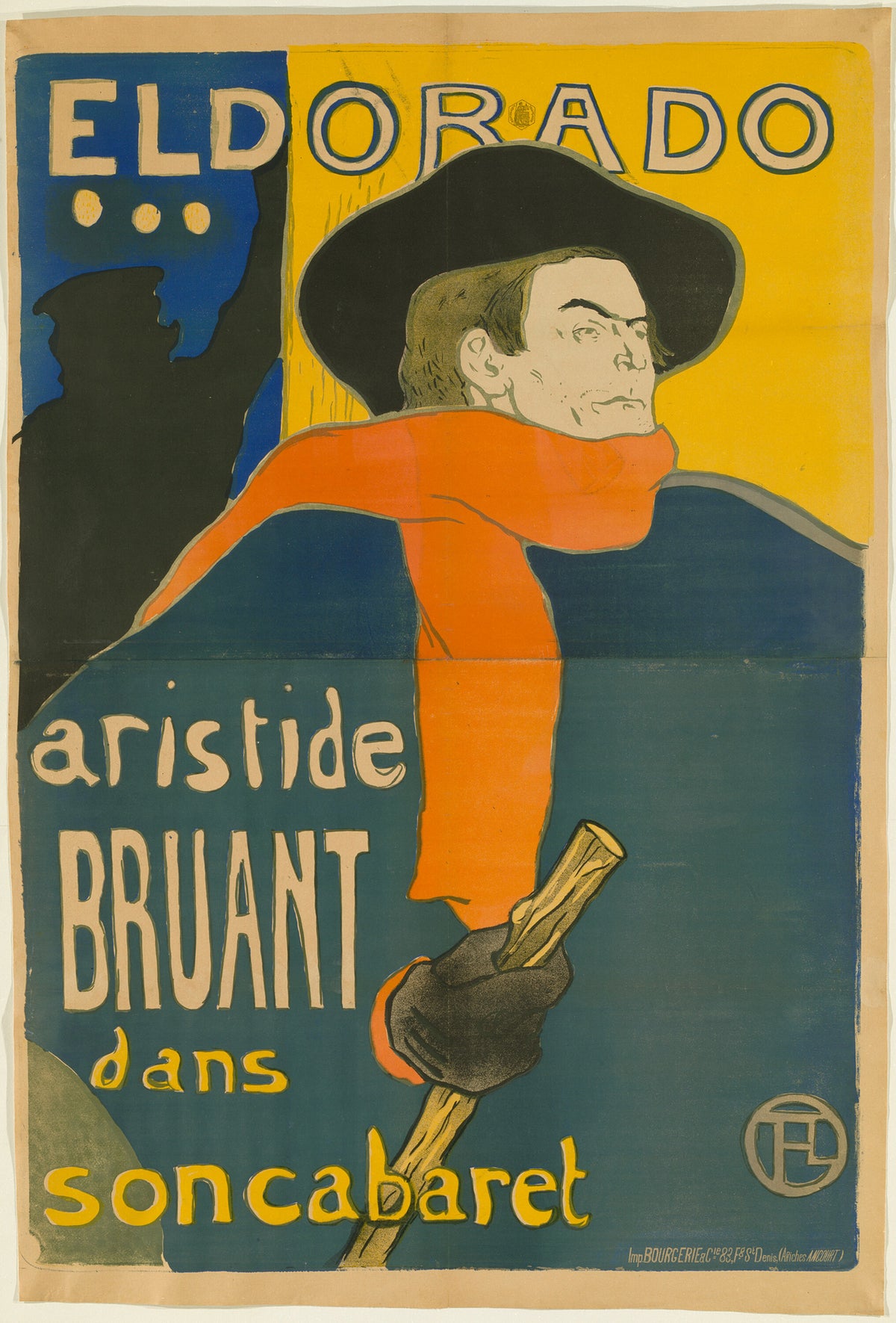 Henri de Toulouse-Lautrec — Eldorado: Aristide Bruant | Vintage Poster Print