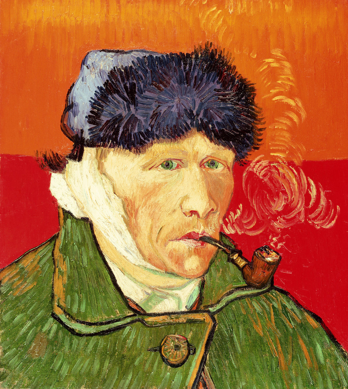 Vincent van Gogh — Self-Portrait with Bandaged Ear and Pipe | Fine Art Print