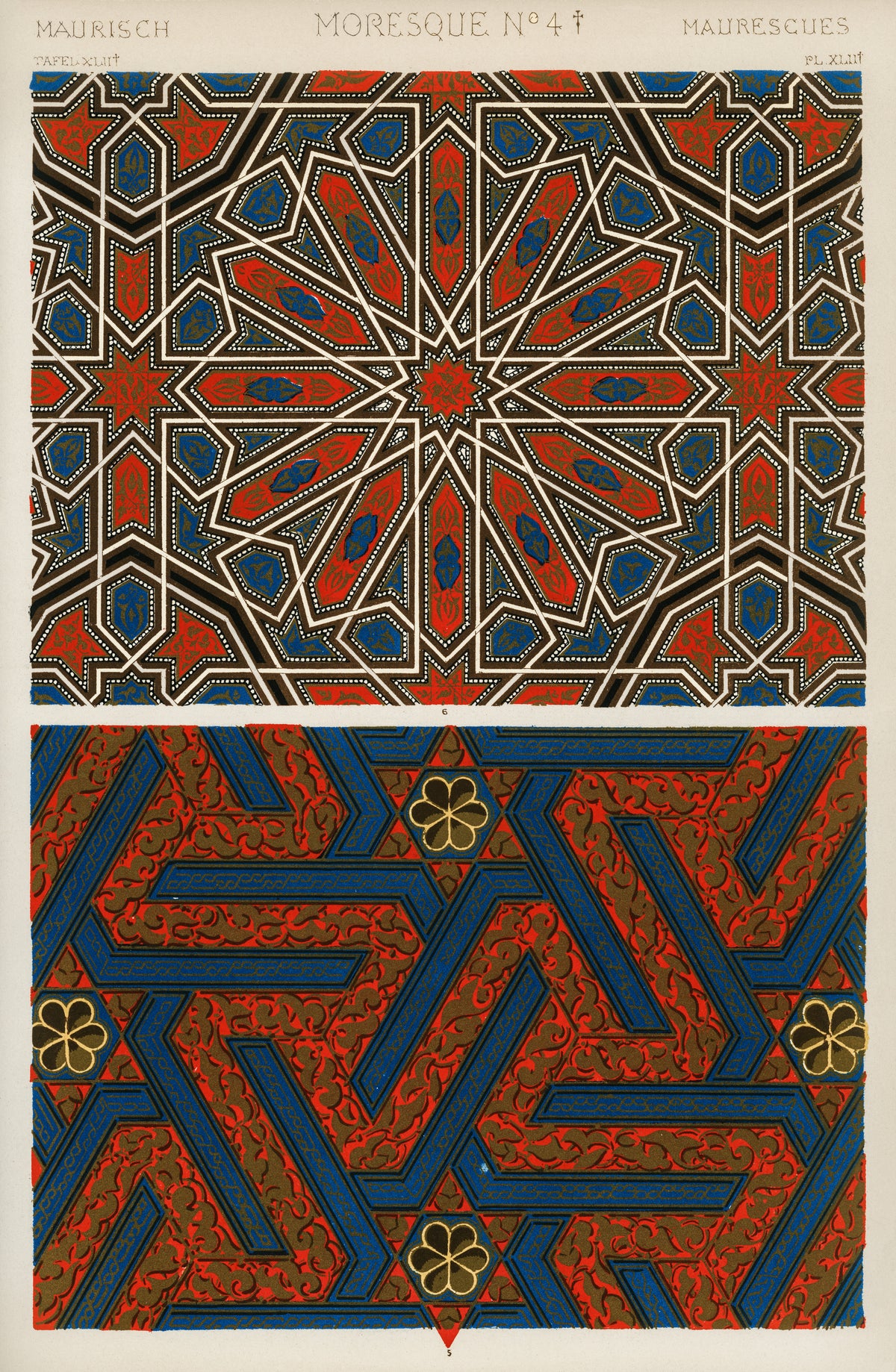 Owen Jones — Moresque No. 4 | Grammar of Ornament Design Print
