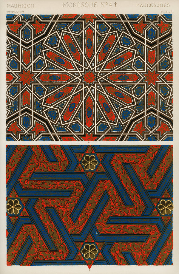 Owen Jones — Moresque No. 4 | Grammar of Ornament Design Print