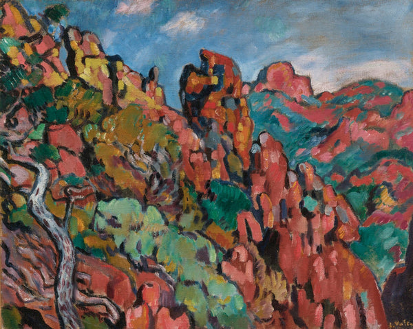 Louis Valtat — The Red Rocks at Anthéor | Fauvist Fine Art Print