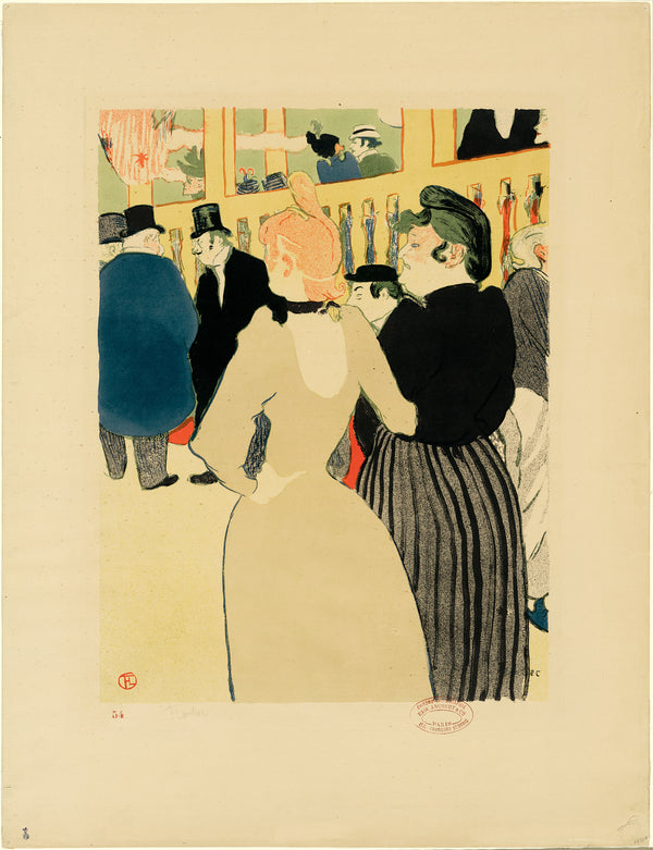 Henri de Toulouse-Lautrec — At the Moulin Rouge, La Goulue and Her Sister | Lithograph Print