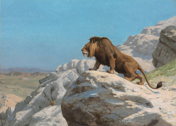 Jean-Léon Gérôme — Lion on the Watch | Fine Art Print