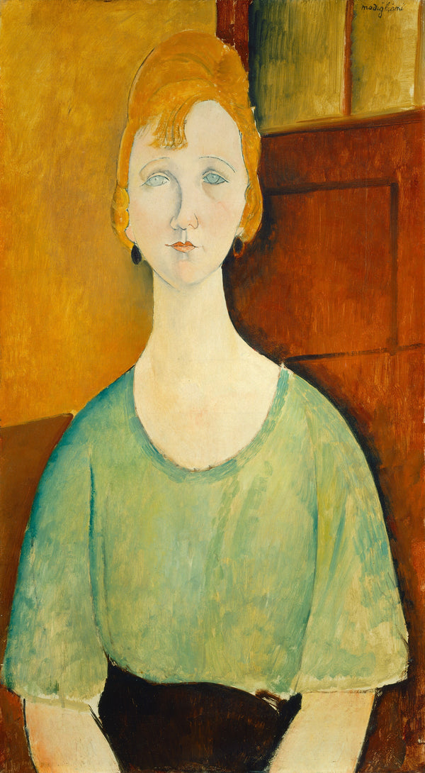 Amedeo Modigliani — Girl in a Green Blouse | Fine Art Print