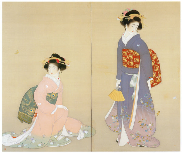 Uemura Shōen — Spring and Autumn (left panel) | Fine Art Print