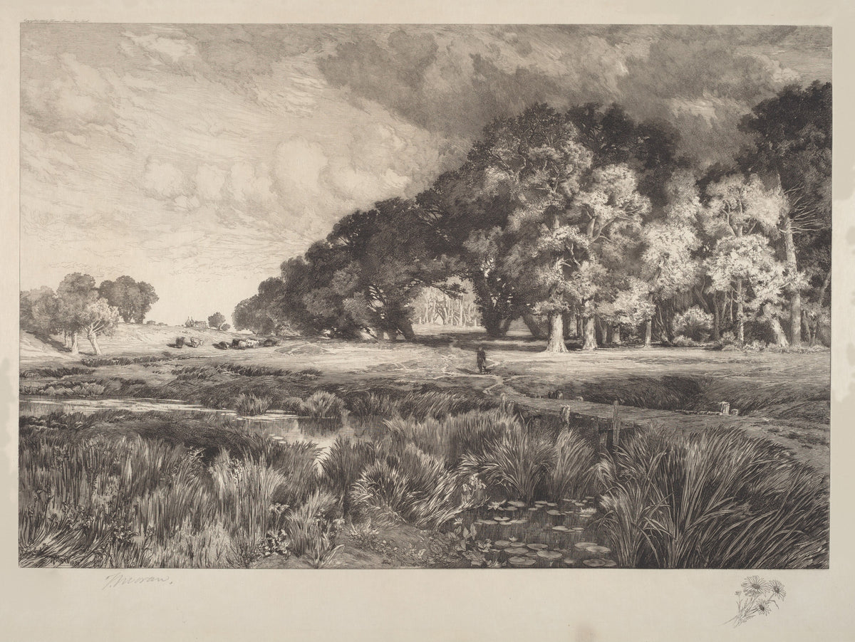 Thomas Moran — Long Island Landscape | Etching Print