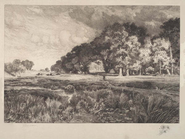 Thomas Moran — Long Island Landscape | Etching Print