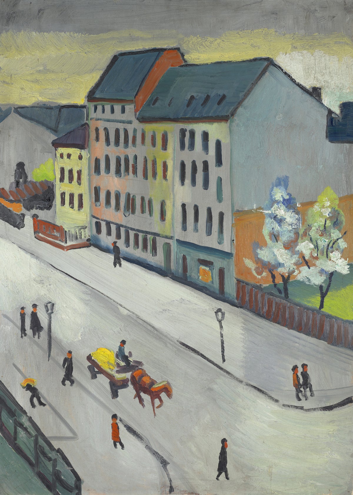 August Macke — Our Street in Grey | Expressionist Fine Art Print