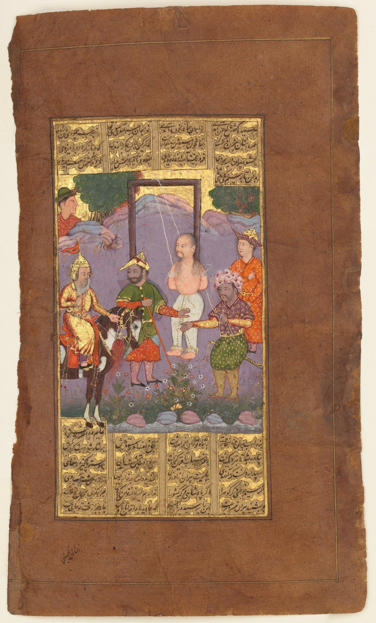 Shahnameh (Firdausi) — Rescue of Bizhan by Piran | Persian Miniature Art Print
