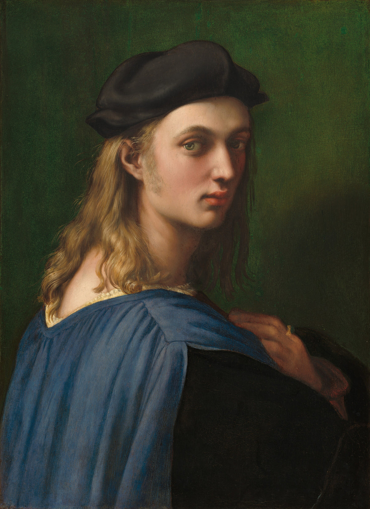 Bindo Altoviti by Raphael — A young Florentine banker glances back in a black beret