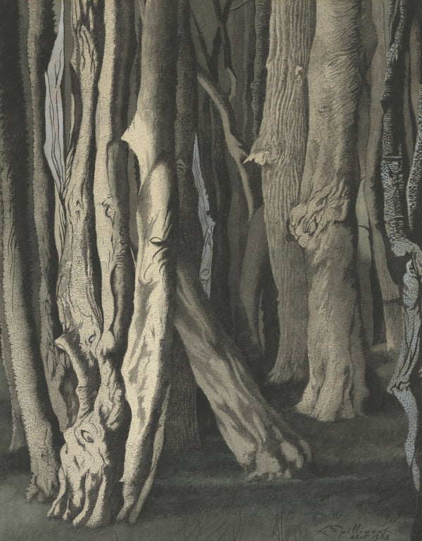 Léon Spilliaert — Knotty Trunks | Symbolist Art Print