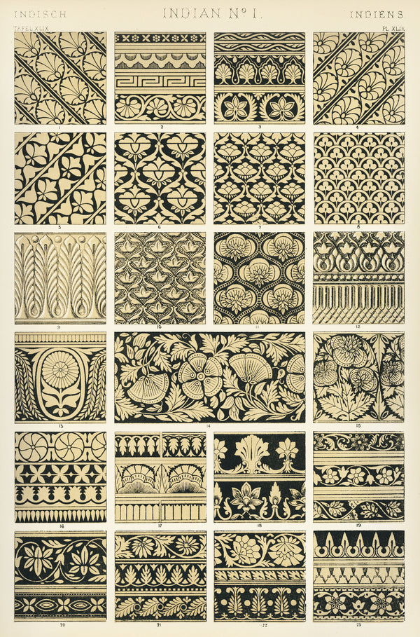 Owen Jones — Indian No. 1 | Grammar of Ornament Design Print