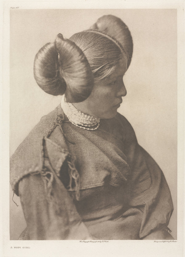 Edward S. Curtis — A Hopi Girl | Vintage Photograph Print