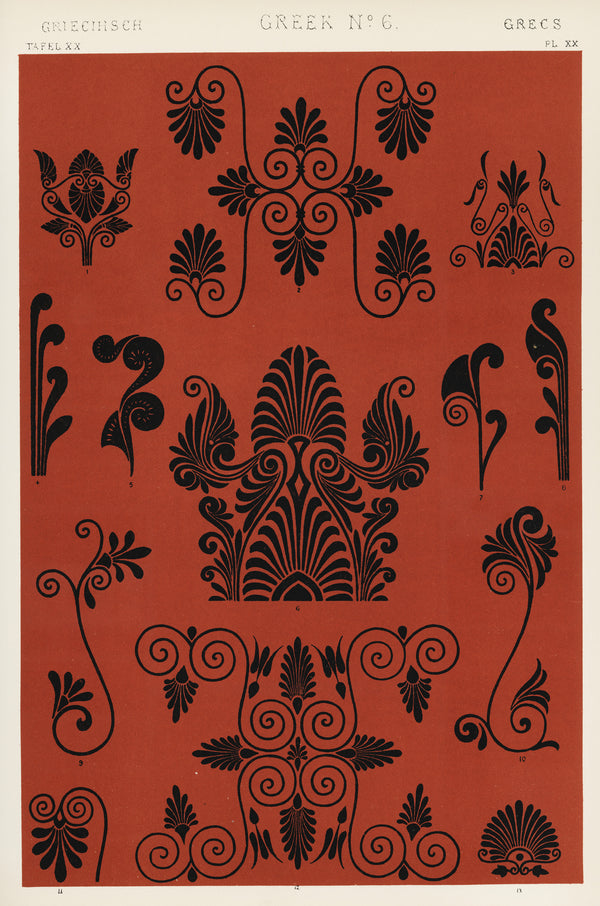Owen Jones — Greek No. 6 | Grammar of Ornament Design Print