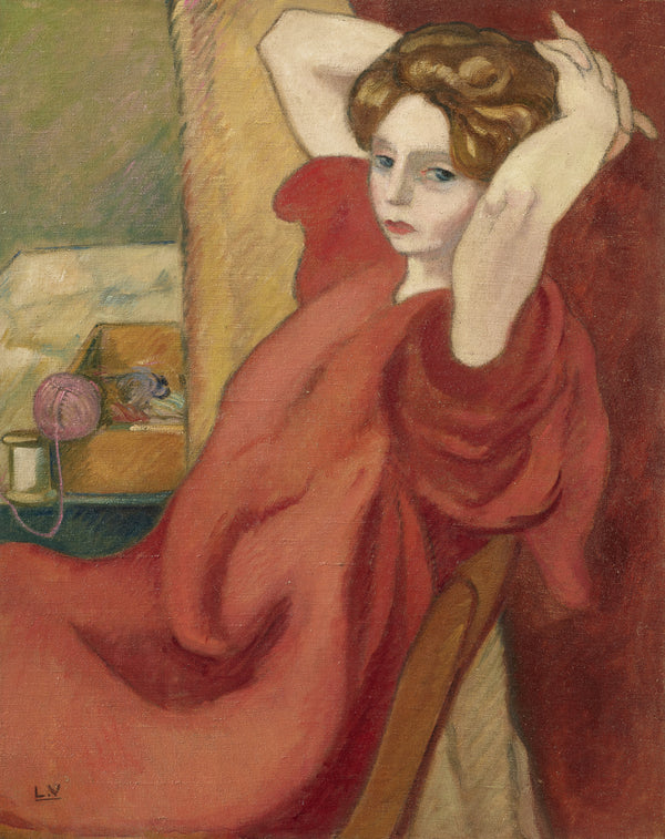 Louis Valtat — Portrait de Mme Valtat, les mains derrière la tête | Fine Art Print