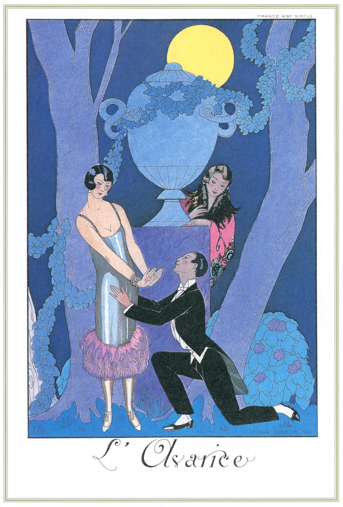 George Barbier — L'Avarice [Avarice] | Art Deco Fashion Print