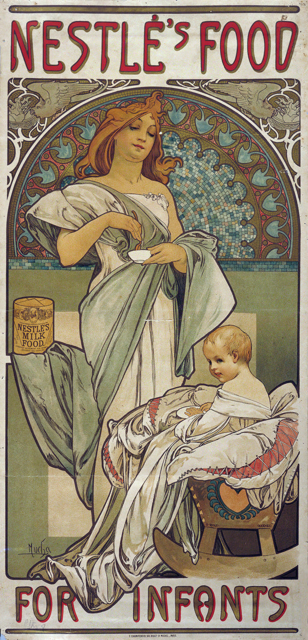 Alphonse Mucha — Nestlé's Food for Infants | Vintage Poster Print