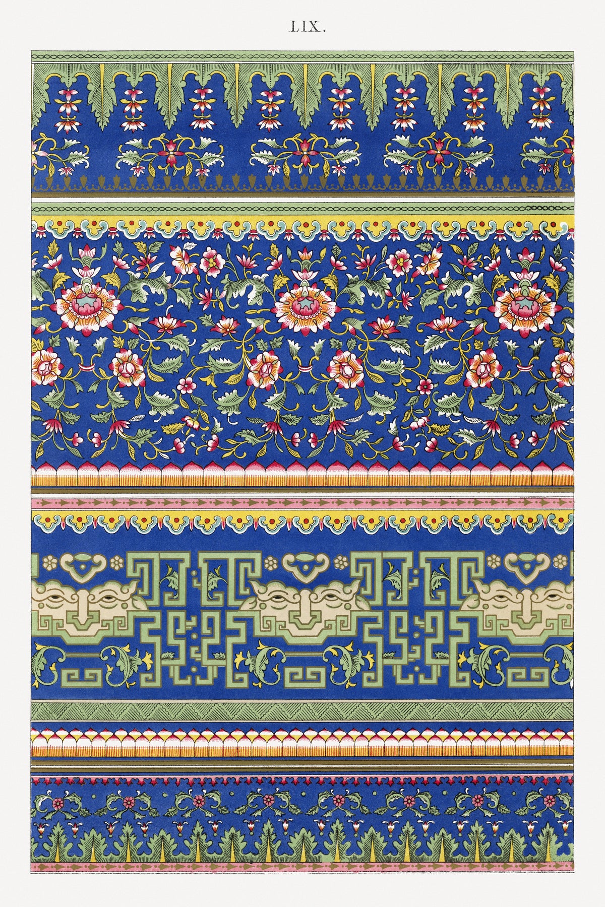 Owen Jones — Examples of Chinese Ornament, Plate 59 | Ornament Plate Print
