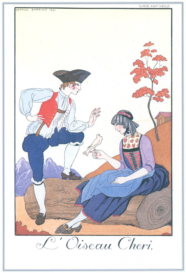 George Barbier — L'Oiseau Chéri | Art Deco Fashion Print