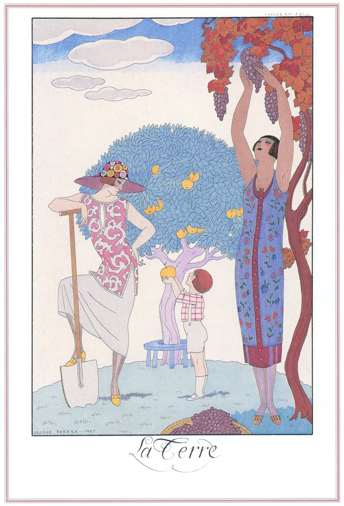 George Barbier — La Terre | Art Deco Fashion Print