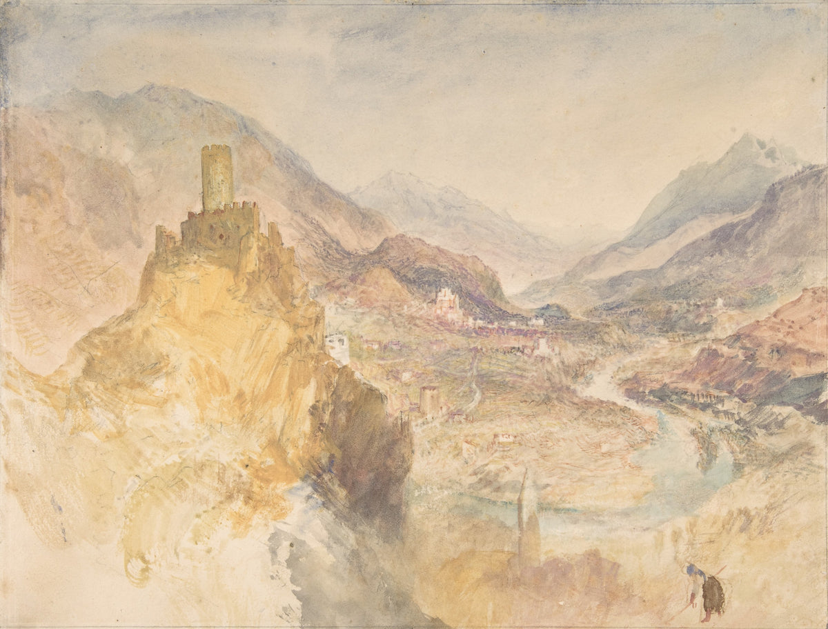 J.M.W. Turner — Chatel Argent and the Val d'Aosta from above Villeneuve | Landscape Fine Art Print