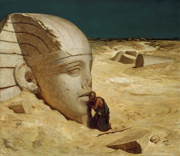 Elihu Vedder — The Questioner of the Sphinx | Symbolist Art Print